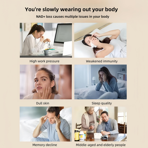 NAD+ Supplement 5-in-1 Formula – Resveratrol, CoQ10, Turmeric Curcumin & Niacin (B3) – Energy, Cellular Support & Anti-Aging – Non-GMO, Gluten-Free, Vegan Capsules – 60 Count