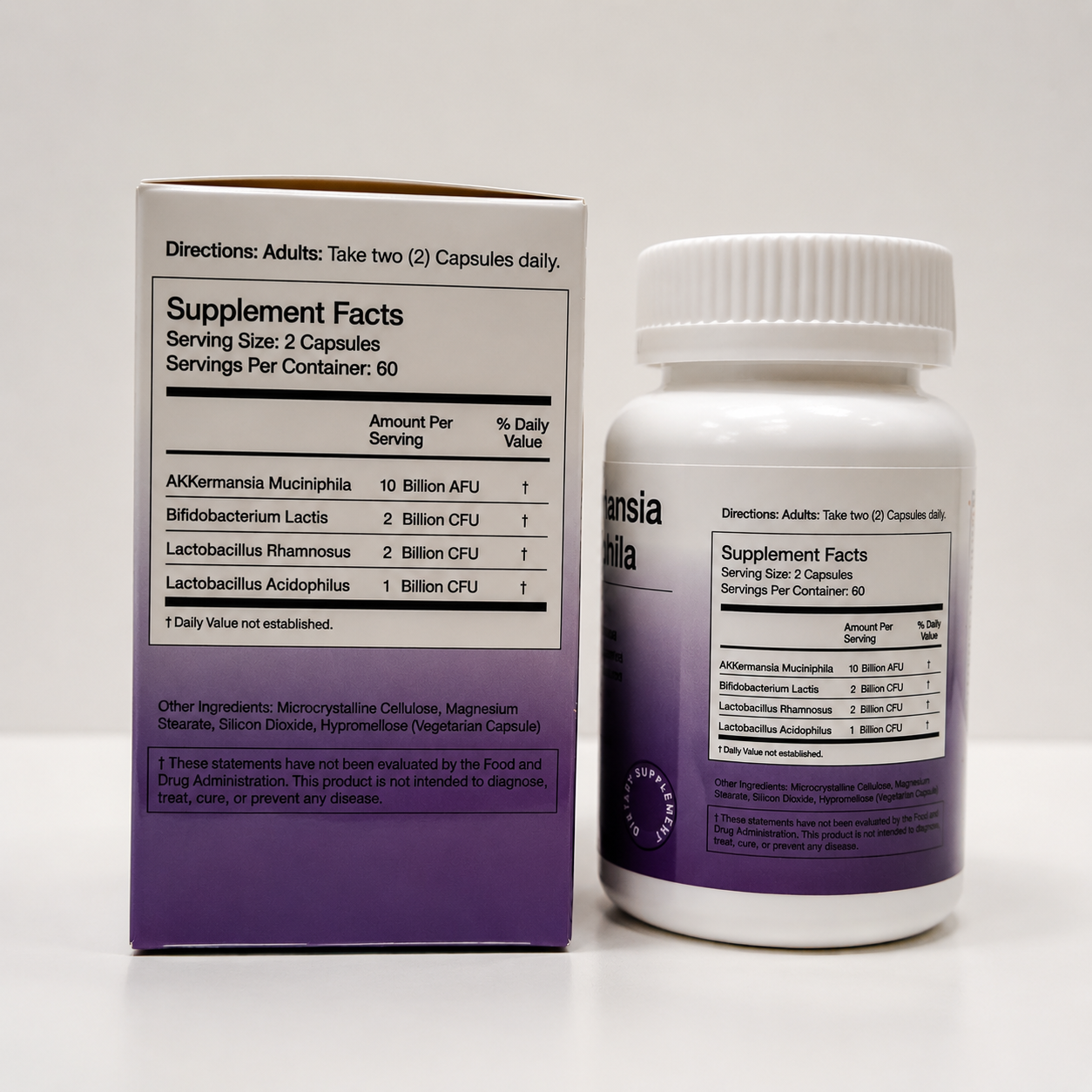 Solivive Akkermansia Muciniphila Probiotic – 10 Billion AFUs, GLP-1 Support, Gut Health Supplement, Vegan Capsules, Non-GMO, Gluten Free (60 Capsules)
