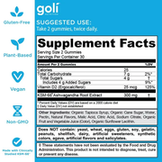Goli Ashwagandha & Vitamin D Gummy - Mixed Berry, KSM-66, Vegan, Plant Based, Non-GMO, Gluten-Free & Gelatin Free. America's #1 Ashwagandha Brand