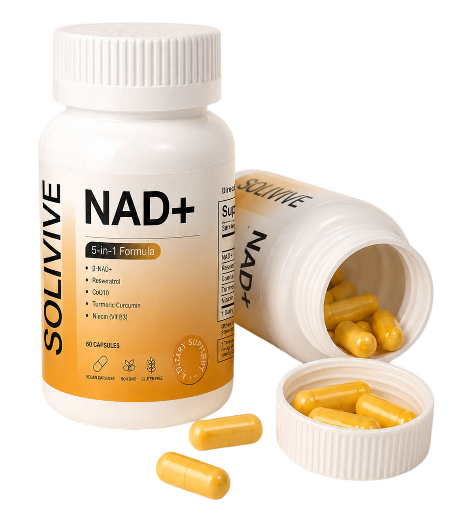 Solivive NAD+ supplement bottle